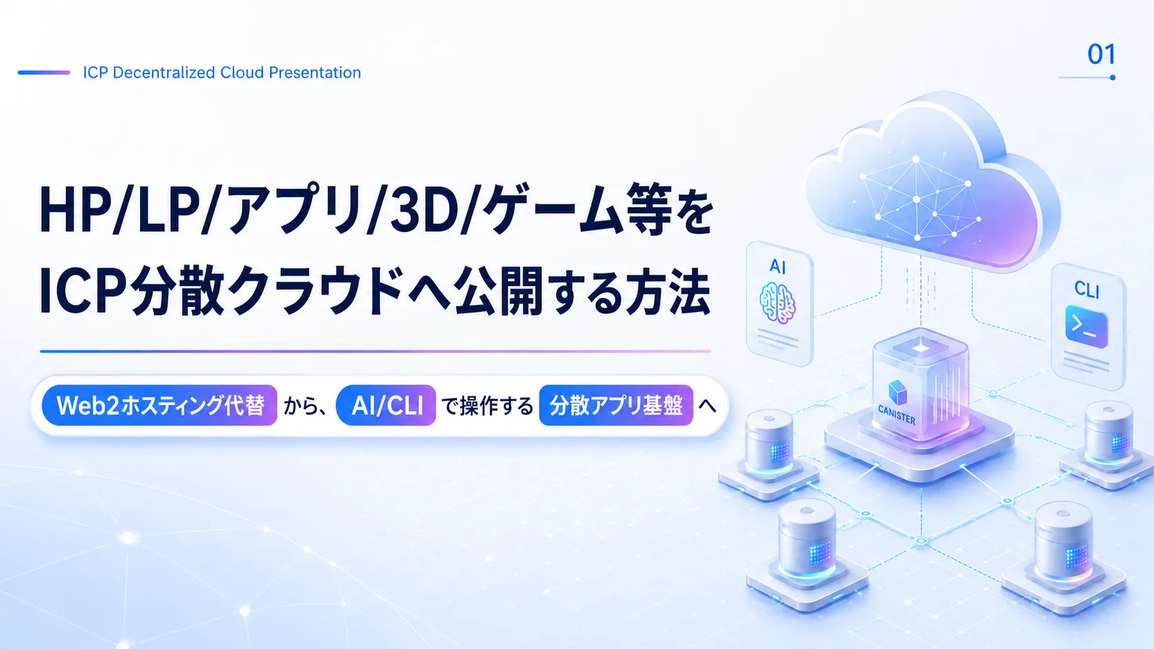 ICP分散クラウドへ、あらゆるweb資産を公開する方法
